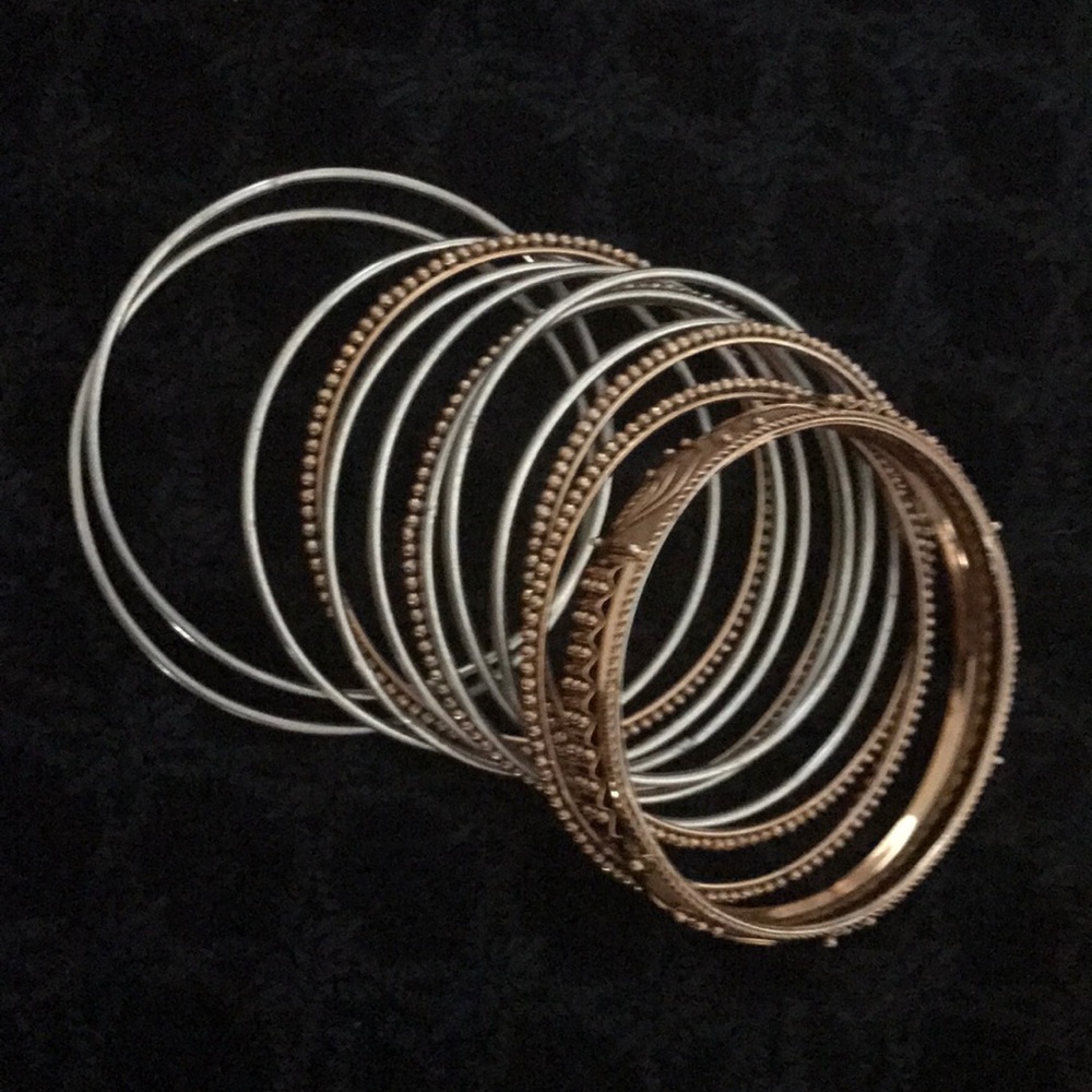 Stackable Bangle Bracelet Set (Set of 13)